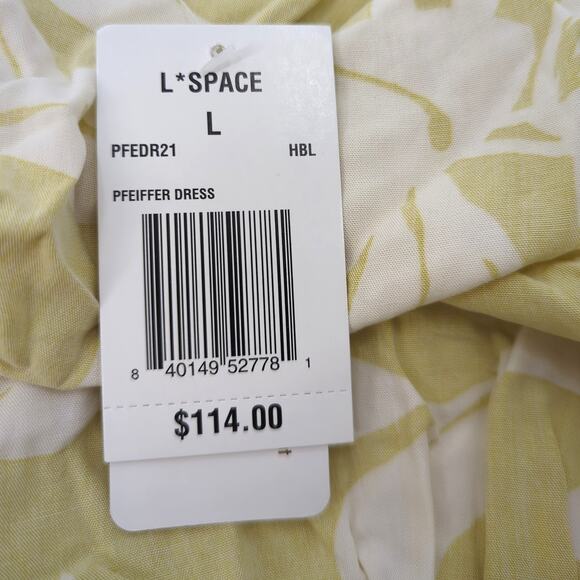 L*Space Pfeiffer Cover-Up Wrap Dress In Havana Blooms L - Picture 7 of 8